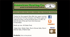 Desktop Screenshot of americanhurling.com